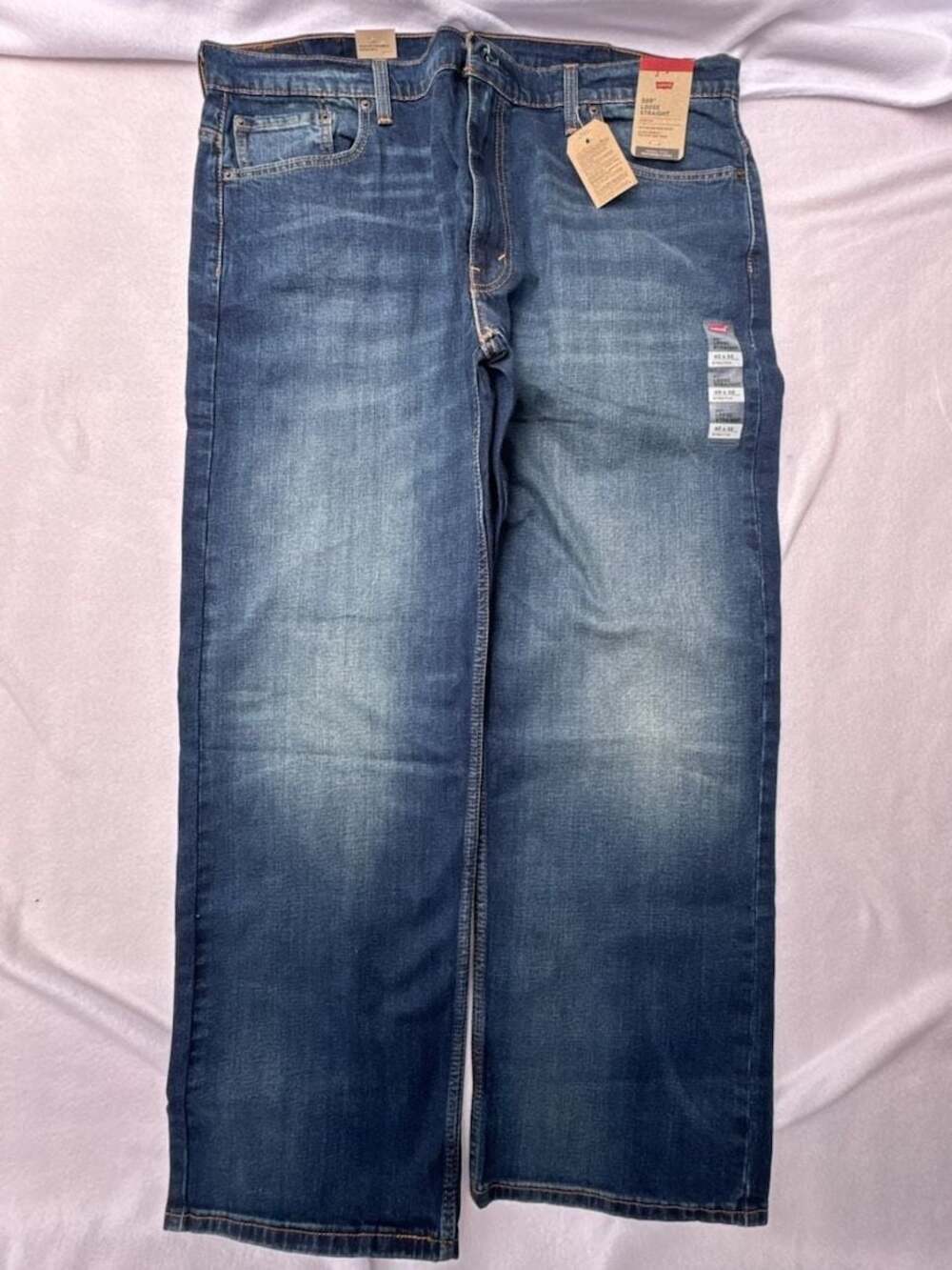 NWT Levi's Men's 569 Loose Straight Stretch Jeans, Medium Wash, 40 x 32 - Picture 2 of 6